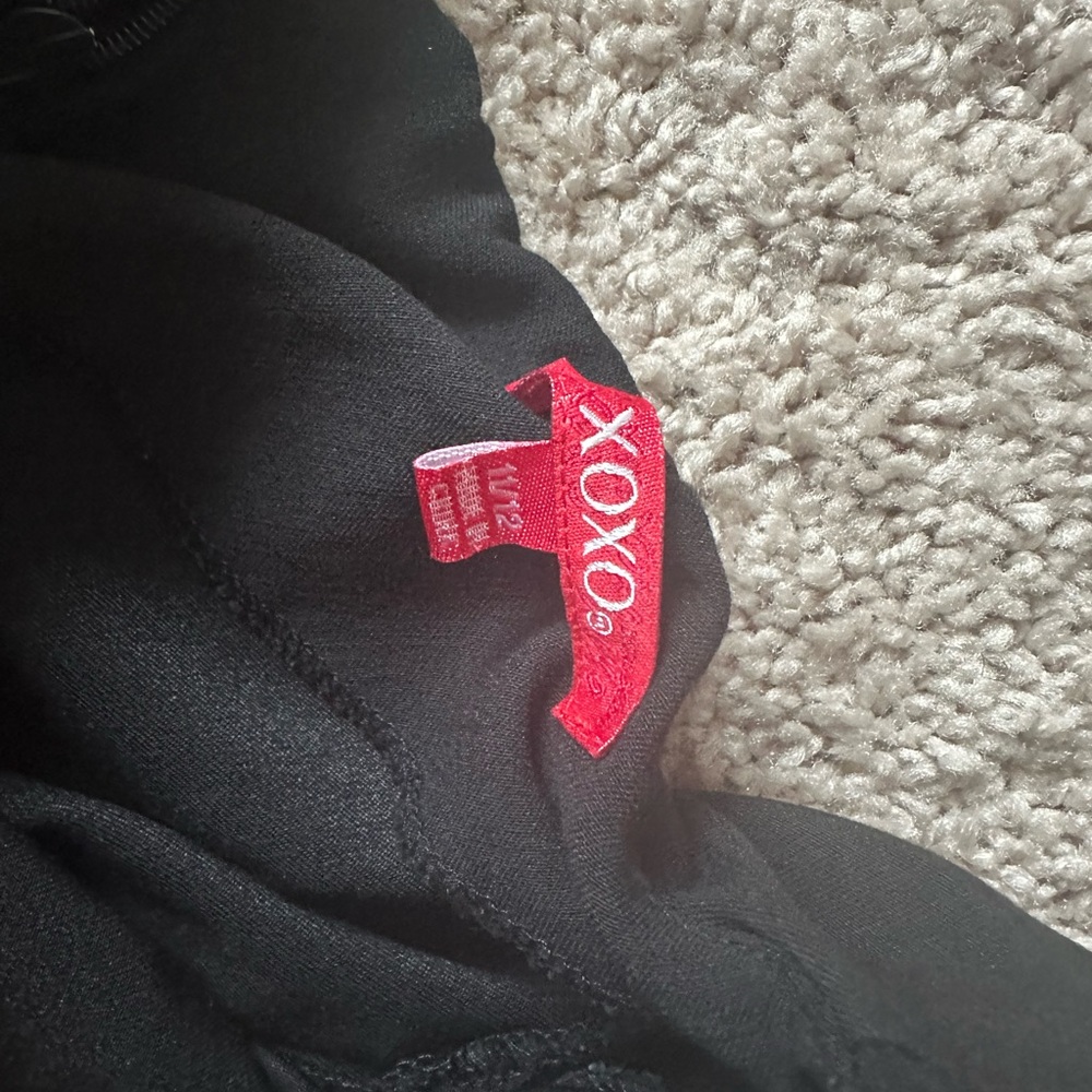 Black XOXO dress with flares on side